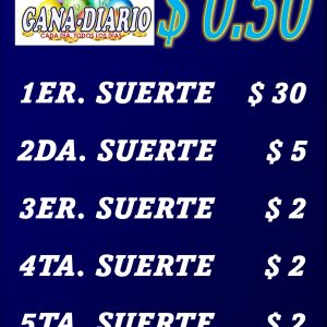 Primer Suerte $ 30, juega hasta la 5ta Suerte