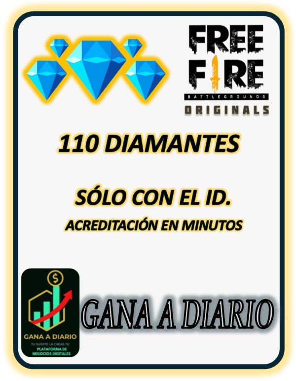 FREE FIRE 110 DIAMONTS