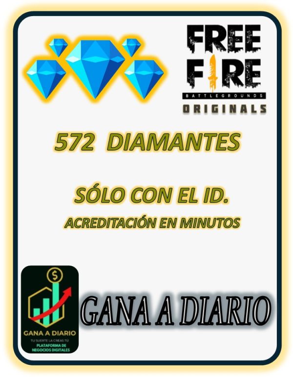 FREE FIRE 570 DIAMONTS