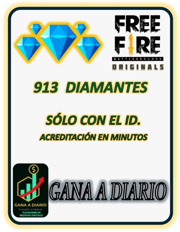 FREE FIRE 910 DIAMONTS