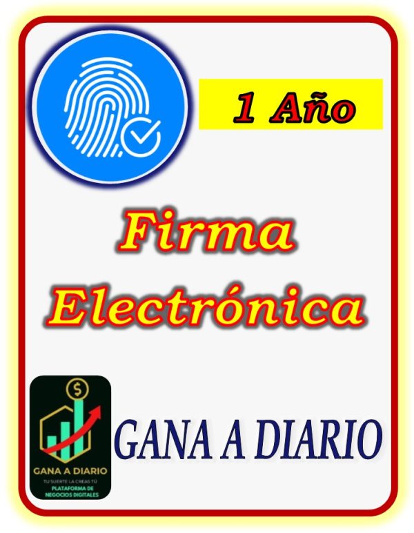 a1  Firma Electrónica 1 AÑO